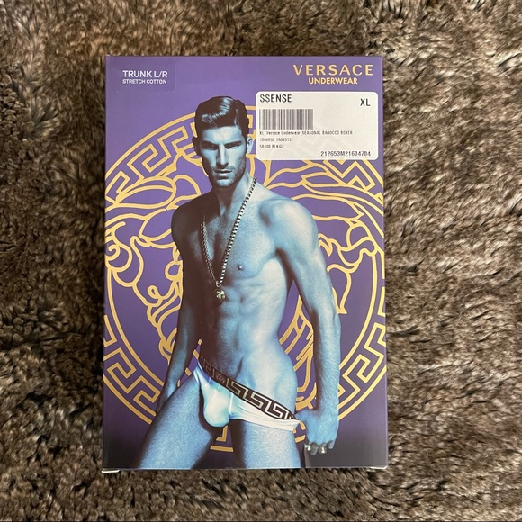 Versace Baroque Black & Yellow Boxer Briefs - Picture 7 of 7